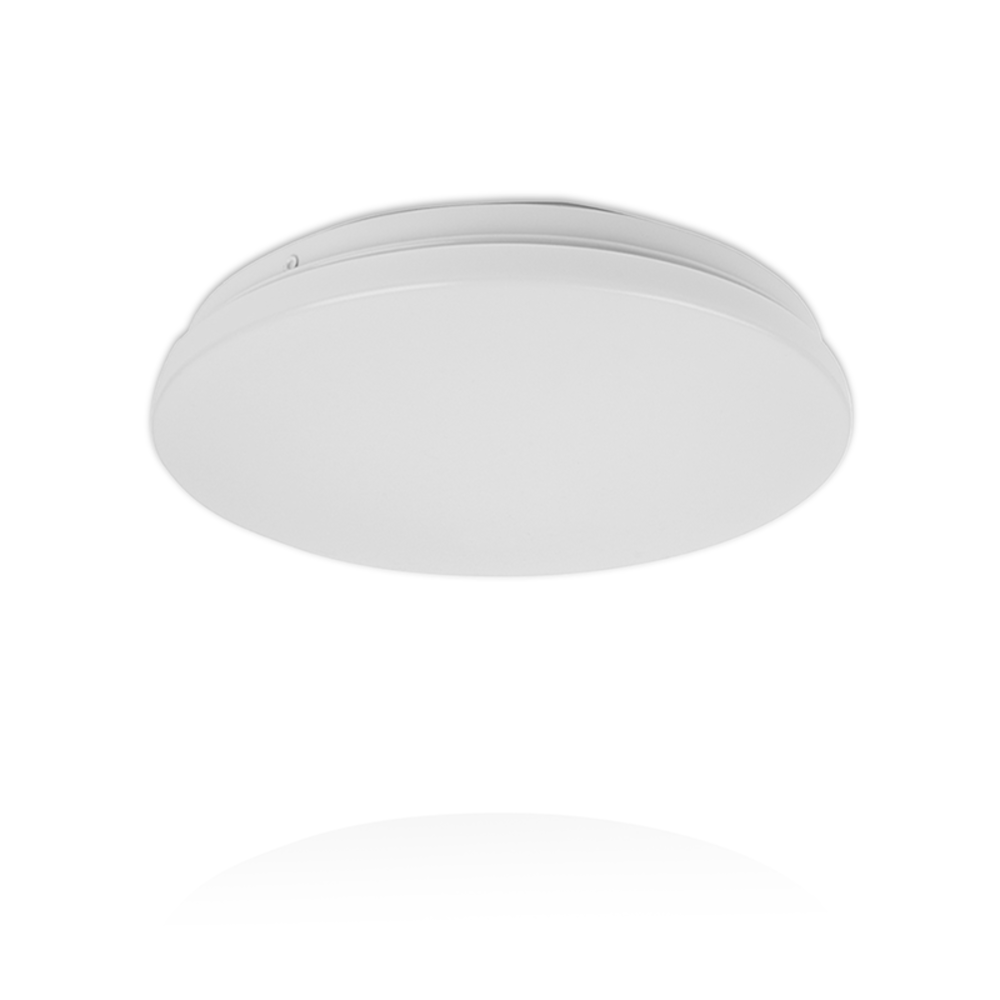 LCB LED Plafondlamp - 12W vervangt 90W - 4000K 840 - 255x55mm - Wit - Rond