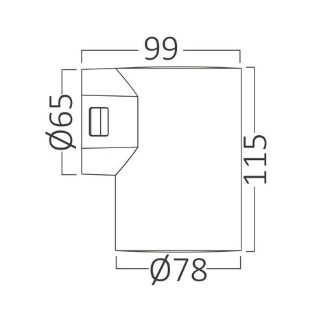 Braytron LED Wandlamp - Zwart - 9W CCT - IP65 - 78x99x115mm Braytron LED Wandlamp - Zwart - 9W CCT - IP65 - 78x99x115mm