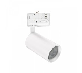 Spectrum LED Railspot Spectrum MADARA ALTRO - 3-Fase - GU10 Fitting - Wit - Aluminium - IP20 - Max. 8W LED - 57x101x141mm - Exclusief Lichtbron