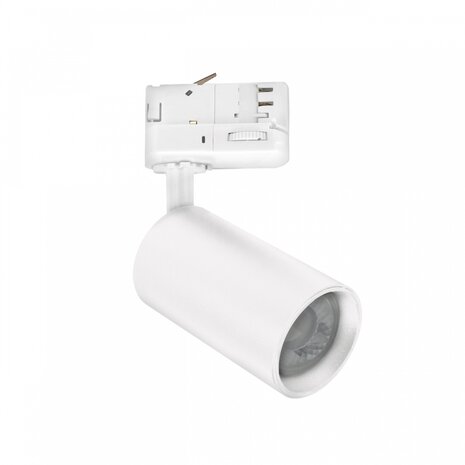 Spectrum LED Railspot Spectrum MADARA ALTRO - 3-Fase - GU10 Fitting - Wit - Aluminium - IP20 - Max. 8W LED - 57x101x141mm - Exclusief Lichtbron