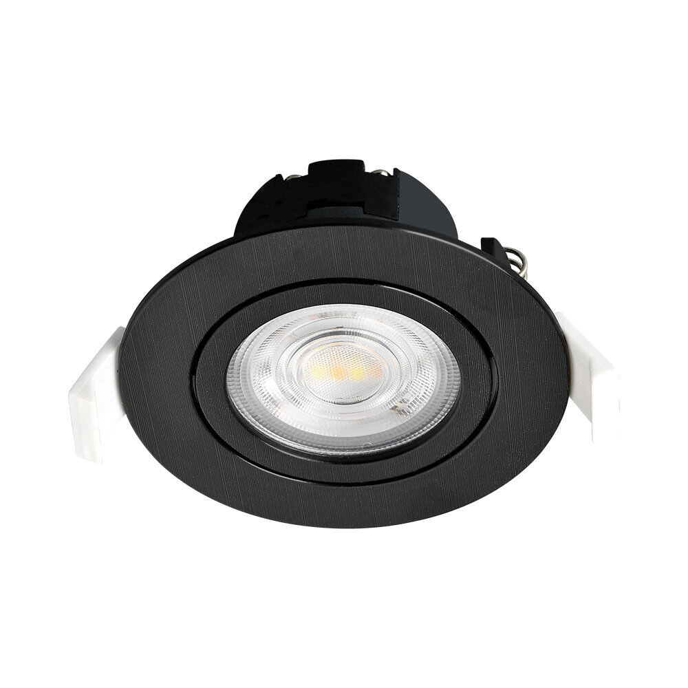 Braytron LED inbouwspot - 7W  DIM CCT - Zaagmaat 70mm - Buitenmaat 85mm - Zwart Braytron LED inbouwspot - 7W  DIM CCT - Zaagmaat 70mm - Buitenmaat 85mm - Zwart