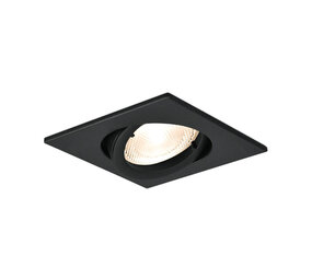 Braytron LED Inbouwspot kantelbaar - Zaagmaat 70mm - Buitenmaat 82mm - Mat zwart