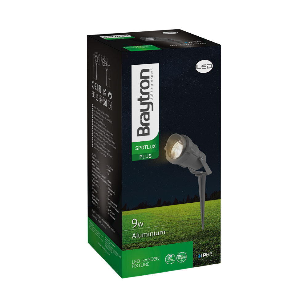 Braytron LED Prikspot Grondspot - 9W - IP65 - 3000K