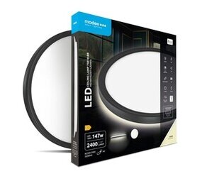 Modee LED Plafondlamp - Zwart - Rond - 18W 2400lm - 4000K Helder Wit | 293x28mm Modee LED Plafondlamp - Zwart - Rond - 18W 2400lm - 4000K Helder Wit | 293x28mm