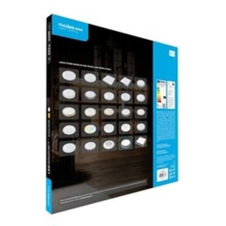 Modee LED Plafondlamp - Zwart - Rond - 30W 3500lm - 4000K Helder Wit | D480x28mm Modee LED Plafondlamp - Zwart - Rond - 30W 3500lm - 4000K Helder Wit | D480x28mm