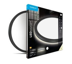 Modee LED Plafondlamp - Zwart - Rond - 30W 3500lm - 4000K Helder Wit | D480x28mm Modee LED Plafondlamp - Zwart - Rond - 30W 3500lm - 4000K Helder Wit | D480x28mm
