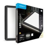 Modee LED Plafondlamp - Zwart - Vierkant - 18W 2400lm - 4000K Helder Wit | 293x293x28mm