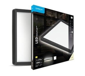 Modee OP=OP LED Plafondlamp - Zwart - Vierkant - 22W 3000lm - 4000K Helder Wit | 420x420x28mm Modee OP=OP LED Plafondlamp - Zwart - Vierkant - 22W 3000lm - 4000K Helder Wit | 420x420x28mm