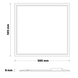 Aigostar LED paneel 60x60cm - 6500K 865 - 40W 4600lm - UGR<22 - 5 jaar garantie Aigostar LED paneel 60x60cm - 6500K 865 - 40W 4600lm - UGR<22 - 5 jaar garantie