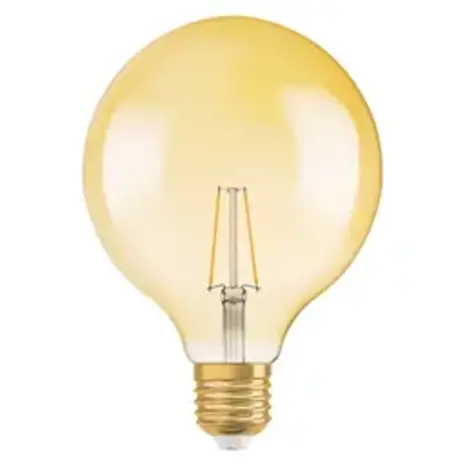 Ledvance LED Lamp - E27 - Filament - 2.5W 220lm - 2400K Extra Warm Wit Licht | Vintage 1906 Globe 22 Ledvance LED Lamp - E27 - Filament - 2.5W 220lm - 2400K Extra Warm Wit Licht | Vintage 1906 Globe 22