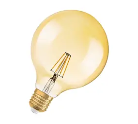 Ledvance LED Lamp - E27 - Dimbare Filament  Vintage Globe 55 - 6.5W 725lm - 2400K Extra Warm Wit Licht |  Vintage Globe 55 Ledvance LED Lamp - E27 - Dimbare Filament  Vintage Globe 55 - 6.5W 725lm - 2400K Extra Warm Wit Licht |  Vintage Globe 55