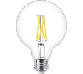 Philips officieel distributeur MASTER Value LED Globe E27 93mm Filament Helder 5.9W 806lm - 922-927 Zeer Warm Wit | Beste Kleurweergave - Dimbaar - Vervangt 60W