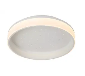 Lucide LED Plafonnière - Ø 40cm - 27W - LED 3 StepDim - 2500K/3000K - Wit | ESTREJA Sterrenhemel Lucide LED Plafonnière - Ø 40cm - 27W - LED 3 StepDim - 2500K/3000K - Wit | ESTREJA Sterrenhemel