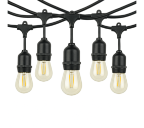 Kobi Prikkabel lichtslinger 10m - incl. 10x 1W E27 LED lamp Kobi Prikkabel lichtslinger 10m - incl. 10x 1W E27 LED lamp