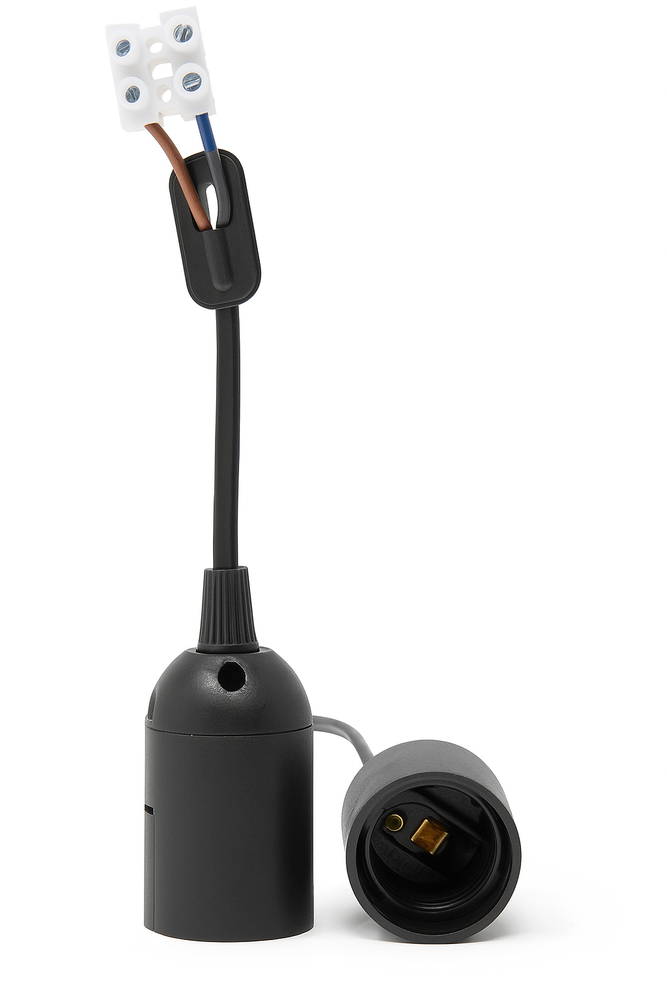 LCB Verhuisfitting E27 incl. kroonsteen LCB Verhuisfitting E27 incl. kroonsteen