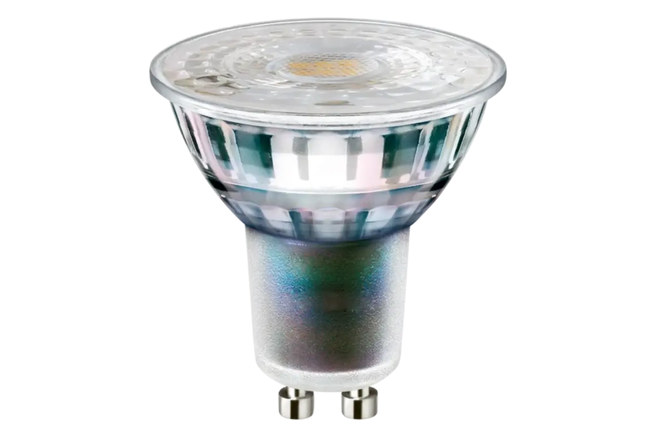 LED Line Dimbare LED spot - GU10 5,5W - 3000K warm wit licht - Glazen behuizing LED Line Dimbare LED spot - GU10 5,5W - 3000K warm wit licht - Glazen behuizing