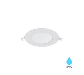 Braytron LED inbouwspot - 6W 470lm - 3000K - Rond - IP40 Braytron LED inbouwspot - 6W 470lm - 3000K - Rond - IP40
