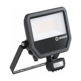 Ledvance LED Breedstraler Aluminium Zwart 41W 6000lm 100D - 840 Koel Wit | IP65 - Bewegings- En Lichtsensor - Symmetrisch
