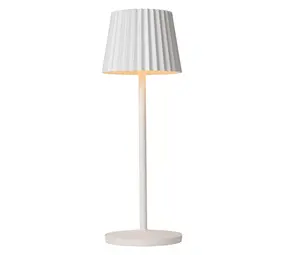 Lucide JUSTINE - Tafellamp Buiten - LED Dimb. - 1x2W 2700K - IP54 - Wit