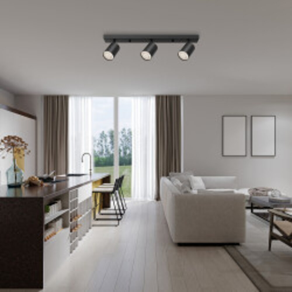 Braytron LED Plafondspot Beta - 3x GU10 fitting - 300x120mm - Goud Braytron LED Plafondspot Beta - 3x GU10 fitting - 300x120mm - Goud