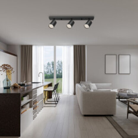 Braytron LED Plafondspot Beta - 3x GU10 fitting - 300x120mm - Goud Braytron LED Plafondspot Beta - 3x GU10 fitting - 300x120mm - Goud