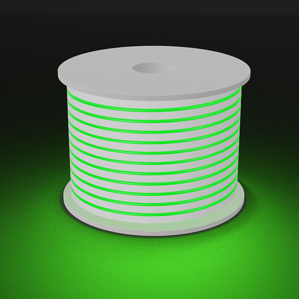Braytron LED Strip - 100m - 230V AC - 6W 350lm p/m - Groen - Neon - IP65 Braytron LED Strip - 100m - 230V AC - 6W 350lm p/m - Groen - Neon - IP65