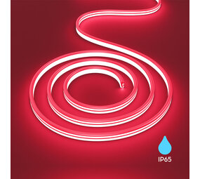 Braytron LED Strip - 100m - 230V AC - 6W 350lm p/m - Rood - Neon - IP65 Braytron LED Strip - 100m - 230V AC - 6W 350lm p/m - Rood - Neon - IP65