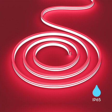 Braytron LED Strip - 100m - 230V AC - 6W 350lm p/m - Rood - Neon - IP65 Braytron LED Strip - 100m - 230V AC - 6W 350lm p/m - Rood - Neon - IP65