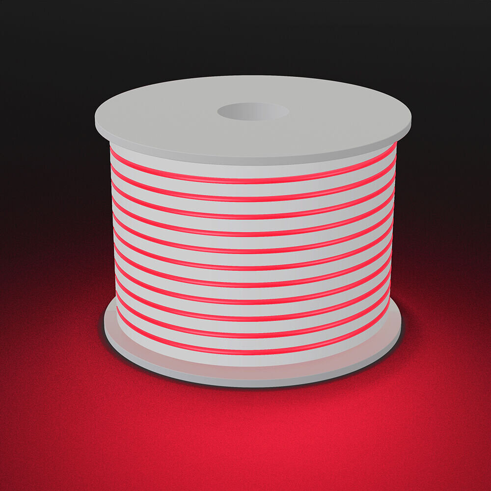 Braytron LED Strip - 100m - 230V AC - 6W 350lm p/m - Rood - Neon - IP65 Braytron LED Strip - 100m - 230V AC - 6W 350lm p/m - Rood - Neon - IP65