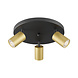 Braytron LED Plafondspot Beta - 3x GU10 fitting - 300x123mm - Goud - Rond Braytron LED Plafondspot Beta - 3x GU10 fitting - 300x123mm - Goud - Rond