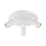Braytron LED Plafondspot Beta - 3x GU10 fitting - 300x123mm - Mat wit - Rond