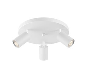 Braytron LED Plafondspot Beta - 3x GU10 fitting - 300x123mm - Mat wit - Rond Braytron LED Plafondspot Beta - 3x GU10 fitting - 300x123mm - Mat wit - Rond