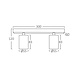 Braytron LED Plafondspot Beta - 2x GU10 fitting - 300x120mm - Mat zwart Braytron LED Plafondspot Beta - 2x GU10 fitting - 300x120mm - Mat zwart