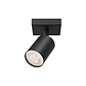 Braytron LED Plafondspot - GU10 fitting - 55x130mm - Mat zwart - vierkante plafondplaat Braytron LED Plafondspot - GU10 fitting - 55x130mm - Mat zwart - vierkante plafondplaat