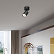 Braytron LED Plafondspot - GU10 fitting - 55x130mm - Mat zwart - ronde plafondplaat Braytron LED Plafondspot - GU10 fitting - 55x130mm - Mat zwart - ronde plafondplaat