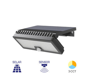 Braytron LED Solar Schijnwerper incl. sensor - 10W 1000lm - Lichtkleur verstelbaar - IP54 Braytron LED Solar Schijnwerper incl. sensor - 10W 1000lm - Lichtkleur verstelbaar - IP54
