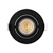 Braytron LED Inbouwspot - 7W Dimbaar - Zaagmaat 70mm - Lichtkleur verstelbaar - Zwart geborsteld Braytron LED Inbouwspot - 7W Dimbaar - Zaagmaat 70mm - Lichtkleur verstelbaar - Zwart geborsteld