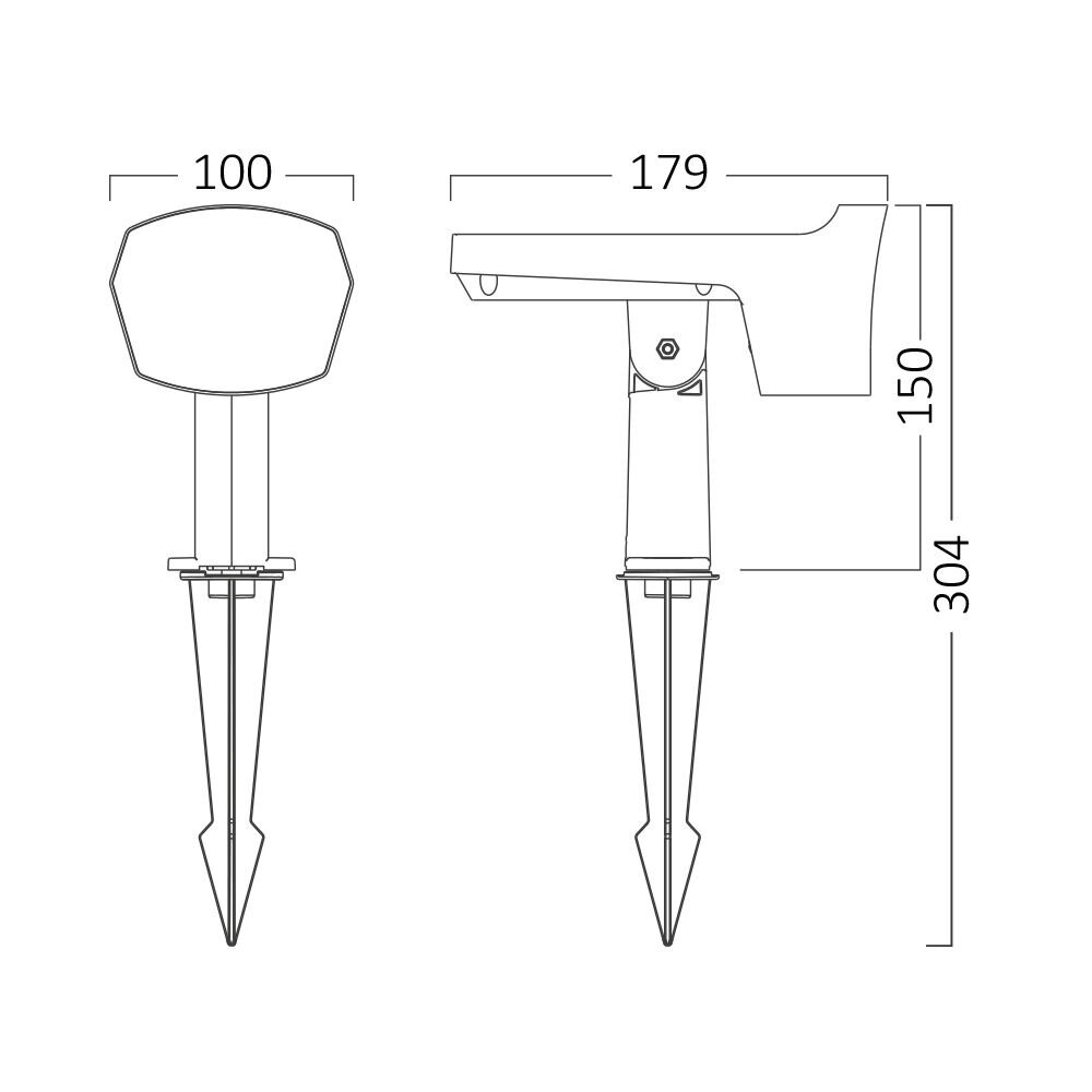 Braytron LED Prikspot - 12W Dimbaar - Lichtkleur verstelbaar - IP65 Braytron LED Prikspot - 12W Dimbaar - Lichtkleur verstelbaar - IP65