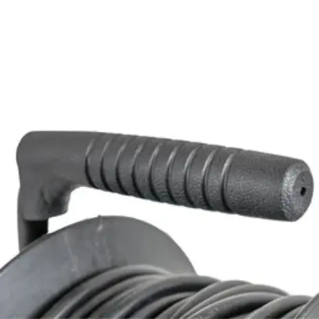 Technik Kabelhaspel 50m - 4-voudig met randaarde -  3x1.5mm2 - zwart Technik Kabelhaspel 50m - 4-voudig met randaarde -  3x1.5mm2 - zwart