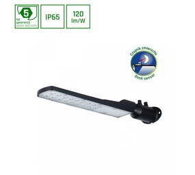 Spectrum LED Straatlamp - STREETOS SLIM - IP65 - 50W - 4000K 3600lm - IK08 | Schemersensor - 505x109x76mm Spectrum LED Straatlamp - STREETOS SLIM - IP65 - 50W - 4000K 3600lm - IK08 | Schemersensor - 505x109x76mm