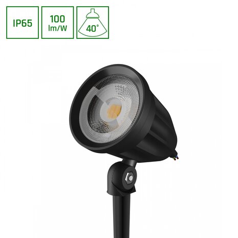 Spectrum LED Prikspot Grondspot - FLORI LIGERO - IP65 - 6W - 4000K Helder Wit Licht | 53X66X67mm + 145MM Spectrum LED Prikspot Grondspot - FLORI LIGERO - IP65 - 6W - 4000K Helder Wit Licht | 53X66X67mm + 145MM