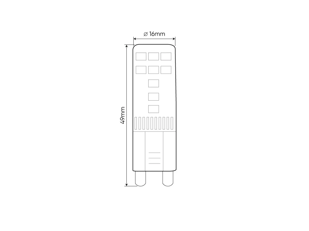 Modee LED G9 - 3,5W - Lichtkleur optioneel - 5 jaar garantie