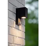 Lucide ZARO IR - Wandspot / Wandlamp Binnen/Buiten - 1xGU10 - IP65 - Beweging & dag/nacht sensor- Zwart