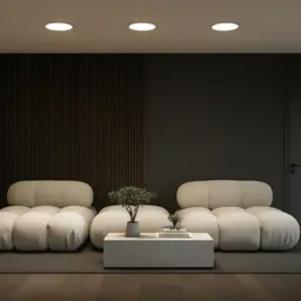 LED Line LED Downlight - Rond - EASY FLEX - IP20 - 6W 450lm - 4000K Helder wit licht - Wit - Opbouw/Inbouw | Ø140mm - Zaagmaat 65-102mm LED Line LED Downlight - Rond - EASY FLEX - IP20 - 6W 450lm - 4000K Helder wit licht - Wit - Opbouw/Inbouw | Ø140mm - Zaagmaat 65-102mm