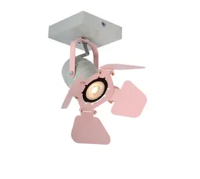 Lucide Lucide PICTO - Plafondspot Kinderkamer - 1xGU10 - Roze