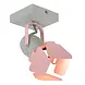 Lucide PICTO Plafondspot Kinder-Roze-1xGU10-35W-Metaal Lucide PICTO Plafondspot Kinder-Roze-1xGU10-35W-Metaal