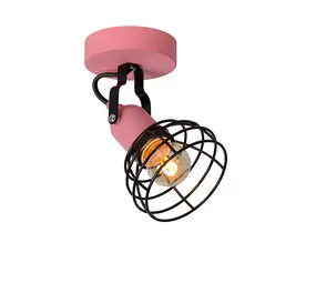 Lucide OP=OP POLA Plafondspot Kinder-Roze-Ø10,5-1xE27-60W Lucide OP=OP POLA Plafondspot Kinder-Roze-Ø10,5-1xE27-60W