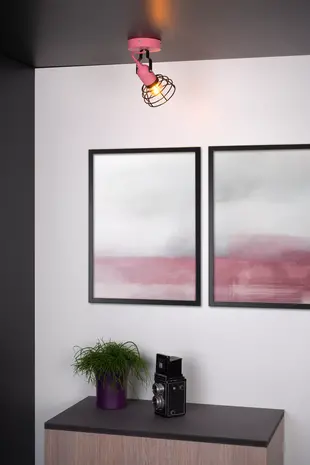 Lucide POLA Plafondspot Kinder-Roze-Ø10,5-1xE27-60W Lucide POLA Plafondspot Kinder-Roze-Ø10,5-1xE27-60W