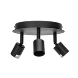 Aigostar OP=OP LED Plafondspot - 3x GU10 fitting - Excl. lichtbron - Zwart - Rond Aigostar OP=OP LED Plafondspot - 3x GU10 fitting - Excl. lichtbron - Zwart - Rond