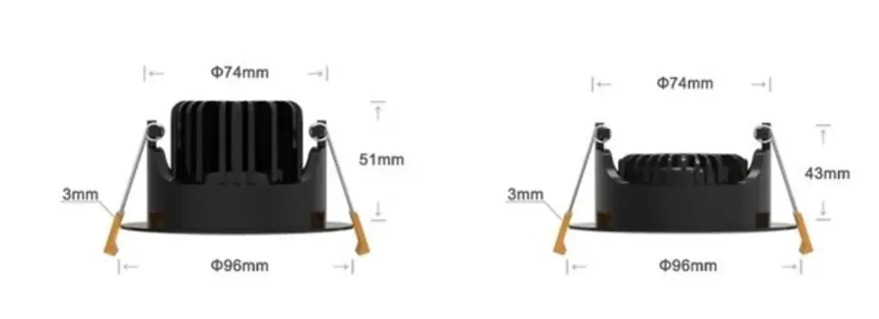 LCB LED Inbouwspot 95mm - IP65 Zwart Verzonken - 5W 420Lm - 2200K/3000K - DTW  822 - 830 Dim To warm  |  Zaagmaat 80mm - Dimtone Dimbaar 230v LCB LED Inbouwspot 95mm - IP65 Zwart Verzonken - 5W 420Lm - 2200K/3000K - DTW  822 - 830 Dim To warm  |  Zaagmaat 80mm - Dimtone Dimbaar 230v